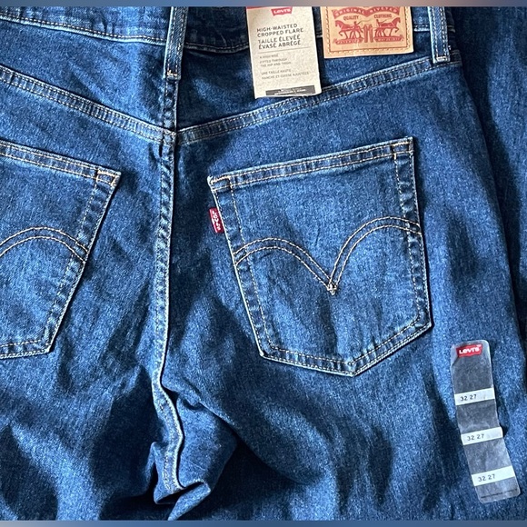 LEVI’S HIGH RISE CROPPED FLARE WOMEN'S JEANS Sz 32 27 NWT - Picture 4 of 8